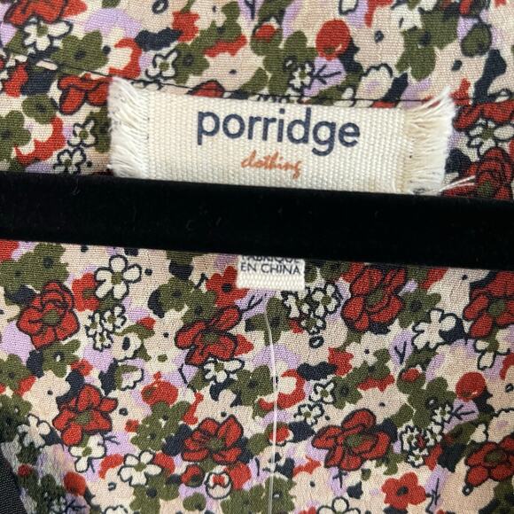 Anthropologie Porridge Aiden Black Roll Tab Sleeve Floral Detail NWT - Size 1X - Picture 8 of 9